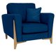 Marinello Chair in CM  & T242 Blue  NO SCATTER CUSHION