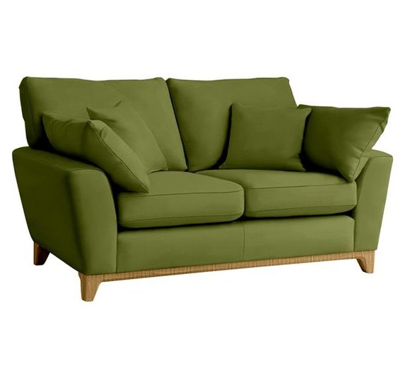 Image of Novara Large Sofa CM Oak & N136 Green