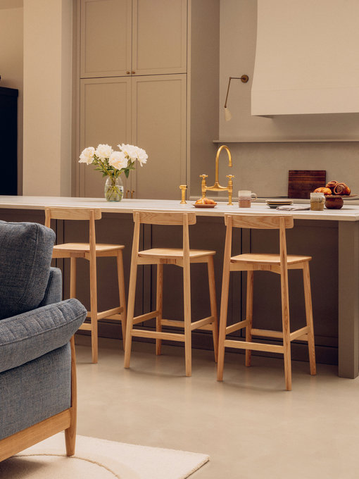 Image of Lara Counter Stool with back 65cm