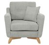 Thumbnail image of Cosenza Armchair in CM  T249 Grey NO SCATTER  CUSHION
