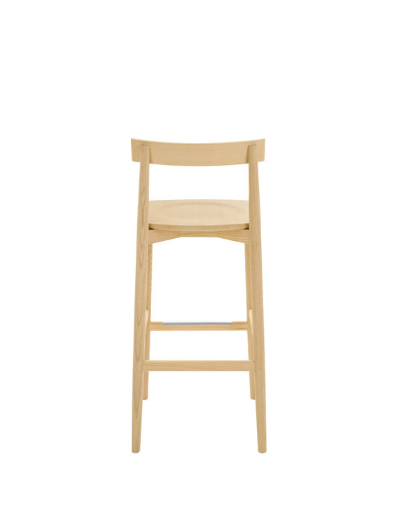 Image of Lara Bar Stool with back 75cm