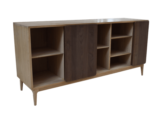 Image of Svelto Storage Cabinet Oak & Walnut