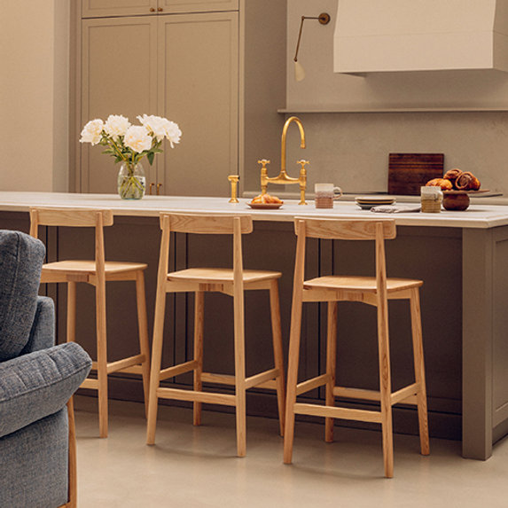 Lara Counter Stool with Back 65cm