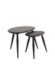 Pebble Nest Of Two Tables in Black