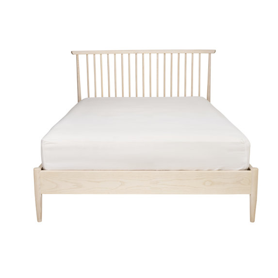 Image of  Salina Double Spindle Bed in Pale Ash  - No Mattress