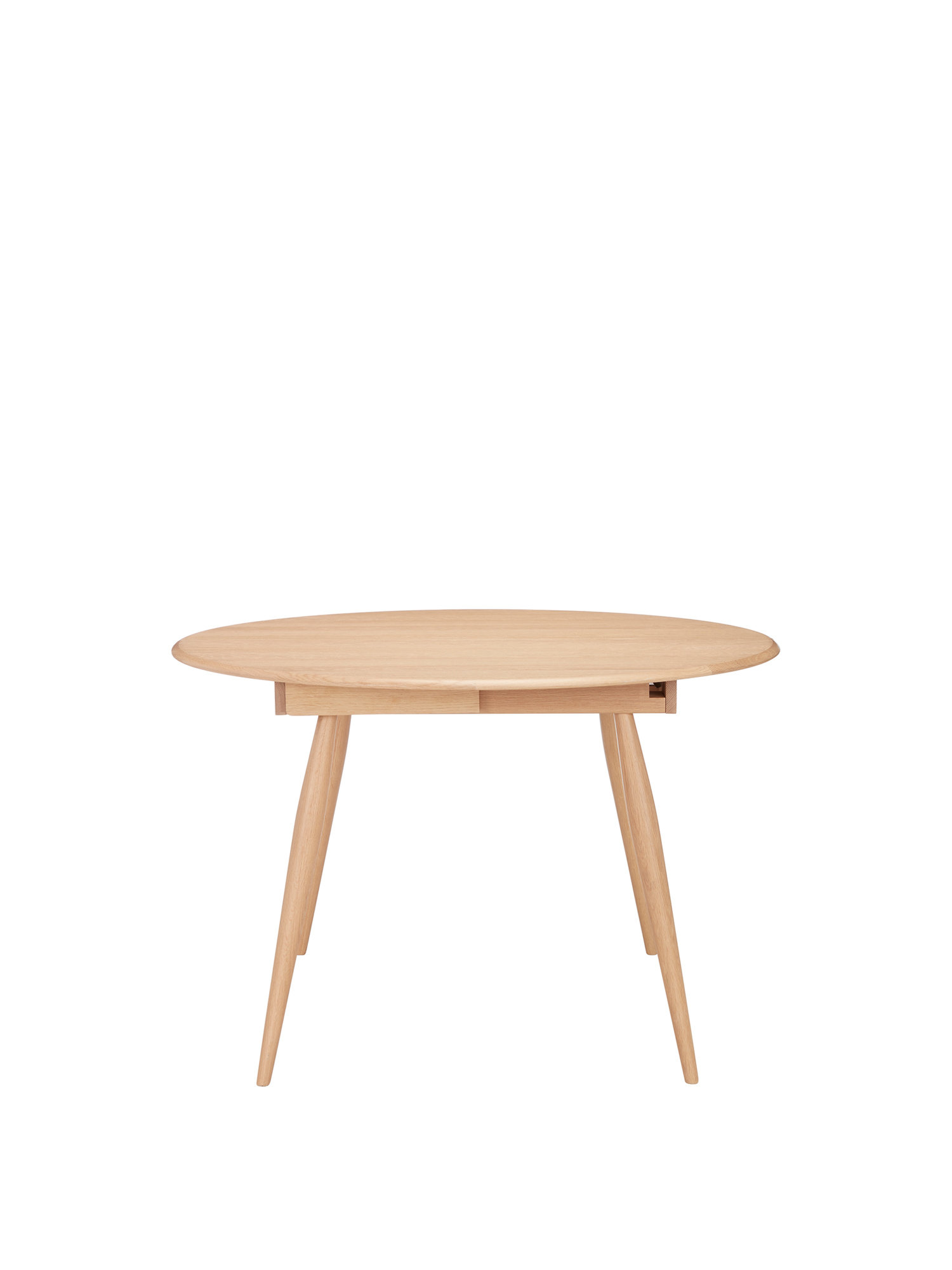 ercol round extending dining table