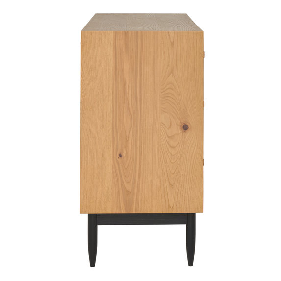 Image of Monza 5 Drawer Wide Chest in POBK