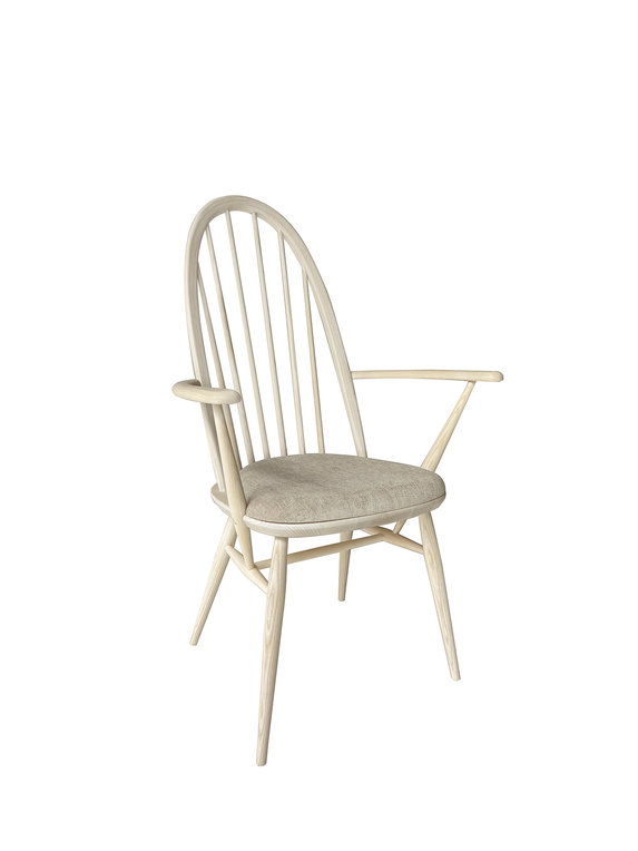 Image of Windsor Upholstered Quaker Dining Armchair
