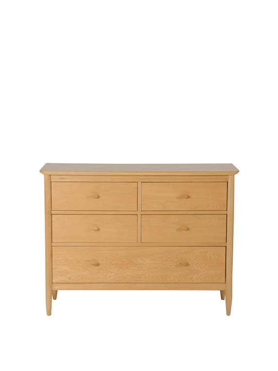 Image of Teramo Bedroom 5 Drawer Wide Chest