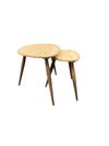Thumbnail image of Nest Of Two Tables with Ash Tops & Walnut Legs in CM Clear Matt