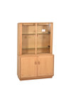 Thumbnail image of Windsor Two Door  Cabinet with Small Display  Top in Straw  Ash