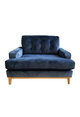 Burcott Snuggler Chair - in DM  & Blue  N148