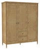 Teramo 3 Door Wardrobe in CM Oak