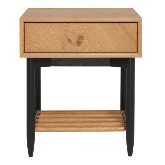 Image of Monza 1 Drawer Bedside Cabinet in POBK