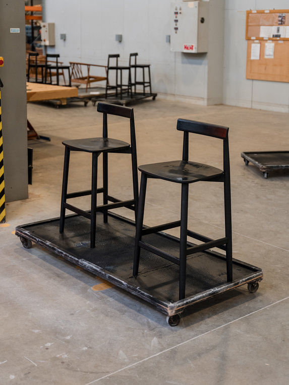 Image of Lara Bar Stool with back 75cm