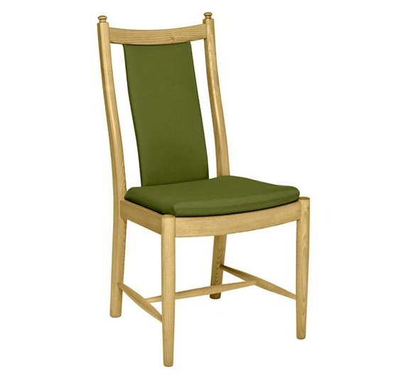 Image of Penn Padded Back Dining Chair in ST & C730 Green