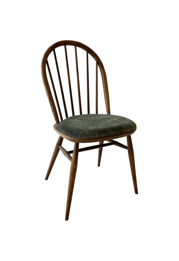 Image of Upholstered Windsor Dining Chair in OG & C745