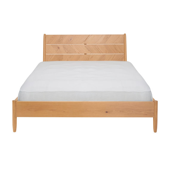 Image of Monza Double Bed in Oak 4ft 6" NO MATTRESS