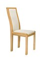 Bosco Upholstered Dining Chair CM Oak  Cream Fabric