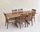 Novoli Medium Pedestal Ext Table & 4352 Novoli Dining Chairs X 6  - C712