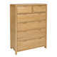 Bosco 6 Drawer Tall Wide Chest in CM Oak