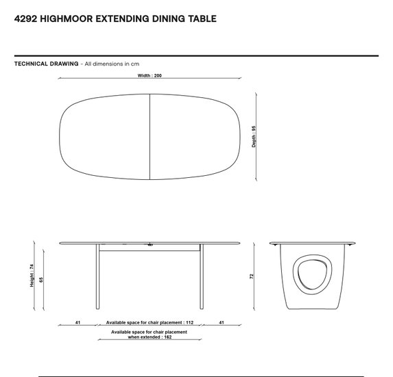 Image of Highmoor Extending Dining Table in OG Ash