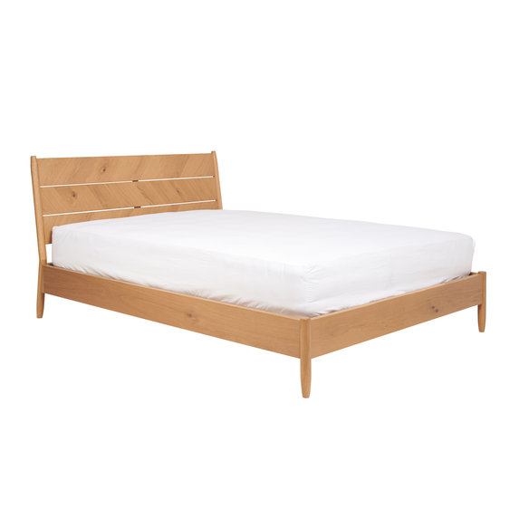 Image of Monza Double Bed in Oak 4ft 6" NO MATTRESS