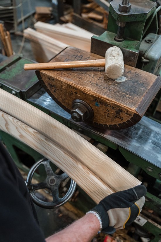 Steam Bending has been an industry method practiced at ercol for over a century