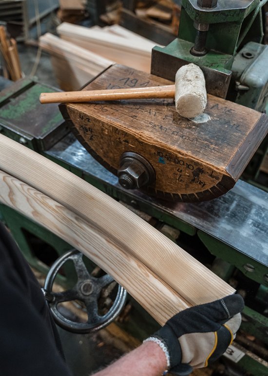 Every piece of timber used is inspected throughout every process