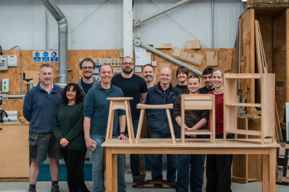 Sylva Foundation students posing with their products
