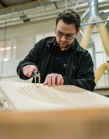 A machine apprentice at work