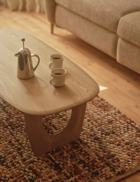 One of the newest additions to the Highmoor collection is the Coffee Table made from solid ash
