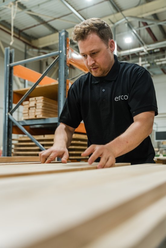 Our table tops are carefully matched by eye